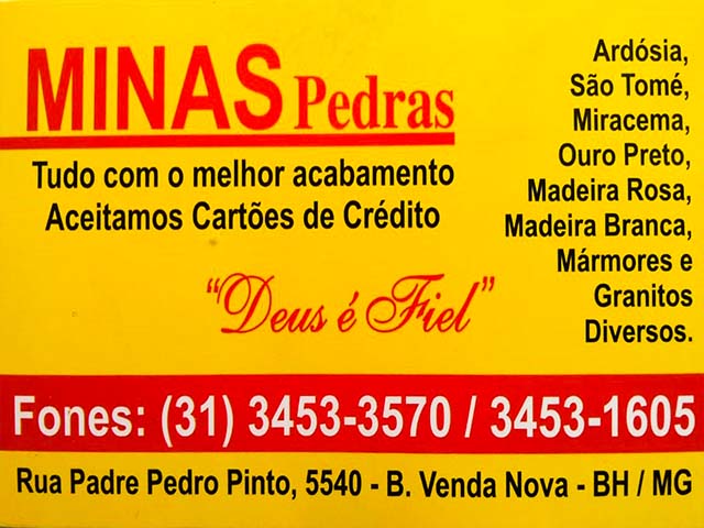 MINAS PEDRAS