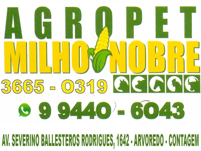 CASA DE RAÇÃO AGROPET MILHO NOBRE