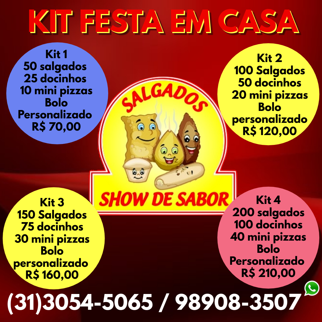 SALGADOS SHOW DE SABOR